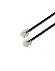 CABLE TELÉFONO RJ11 2M 4 VIAS MACHO-MACHO AISENS