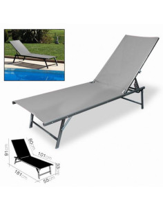 TUMBONA MARE GRIS 181X55XH91CM