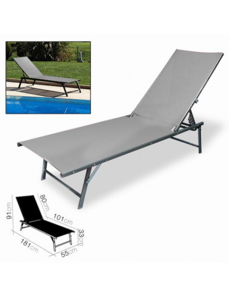 TUMBONA MARE GRIS 181X55XH91CM