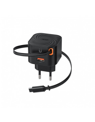 CARGADOR TIPO C CARGA RAPIDA 20W RETRACTIL