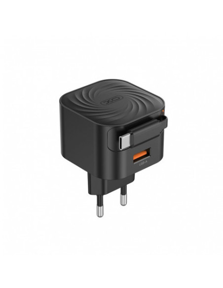 CARGADOR TIPO C CARGA RAPIDA 20W RETRACTIL