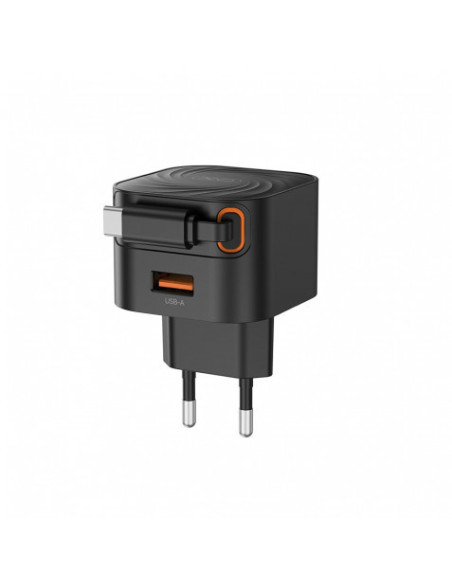CARGADOR TIPO C CARGA RAPIDA 20W RETRACTIL