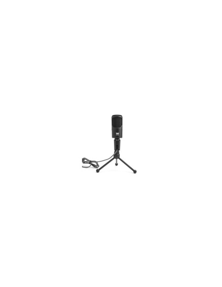 WOXTER MIC STUDIO 50 MICROFONO GRABACION OMNI DIRECCIONAL REGULADOR FRONTAL DE VOLUMEN LUZ LED INDICATIVA DE ESTADO NEGRO WE26-0