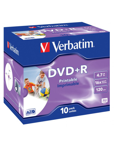Dvd Verbatim 43508 DVD en blanco 4,7 GB DVD+R 10 pieza(s) DVDVER00045B