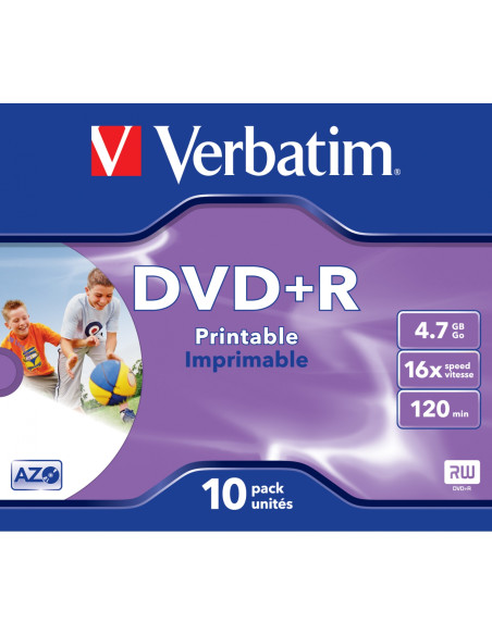 Dvd Verbatim 43508 DVD en blanco 4,7 GB DVD+R 10 pieza(s) DVDVER00045B