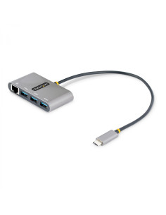 StarTech.com Hub Adaptador USB-C con Ethernet de 3 Puertos USB-A -