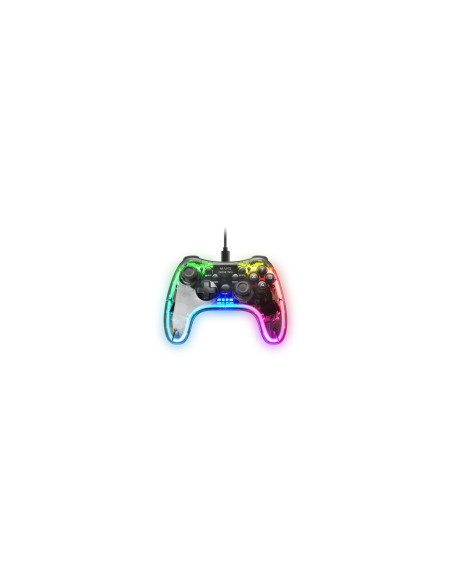 Mars Gaming MGPC mando y volante Transparente USB Gamepad Android,