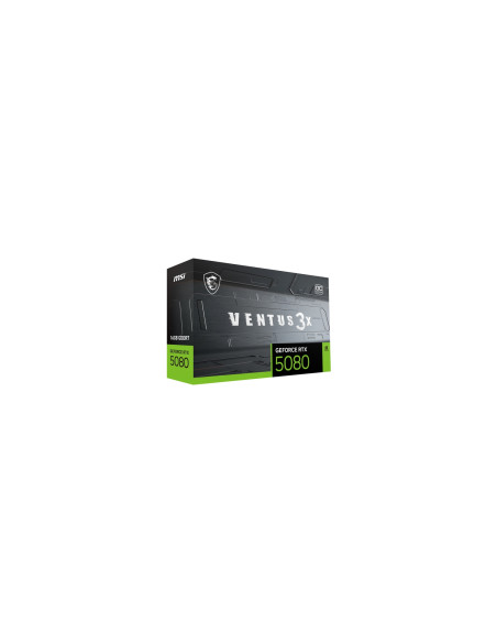 MSI VENTUS GEFORCE RTX 5080 16G 3X OC PLUS tarjeta gráfica NVIDIA 16