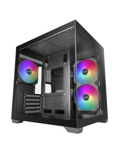Mars Gaming MCVIEW3 carcasa de ordenador Mini Tower Negro