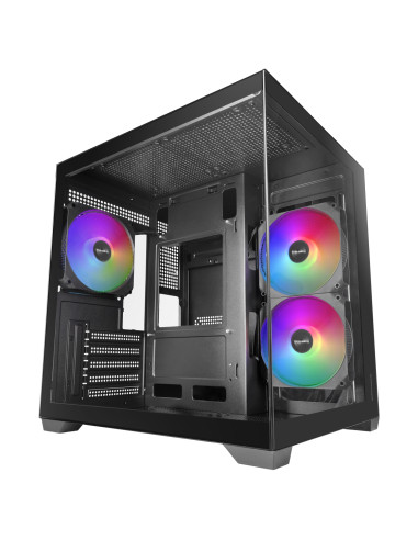 Mars Gaming MCVIEW3 carcasa de ordenador Mini Tower Negro