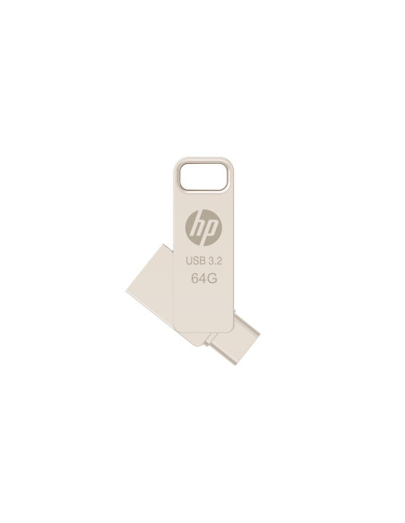 PNY HP x206C unidad flash USB 64 GB USB Type-A / USB Type-C 3.2 Gen 1 (3.1 Gen 1) Plata