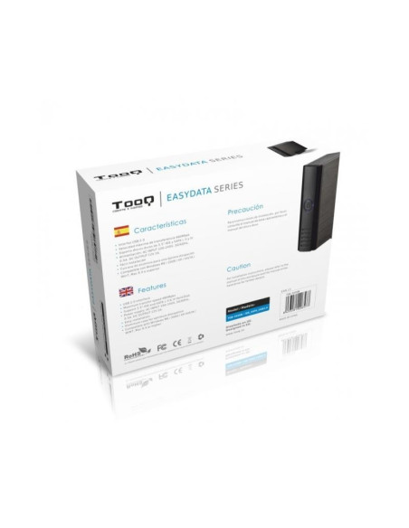 CAJA EXTERNA TOOQ HDD 3.5 IDE/SATA USB BLACK