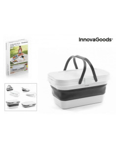 CESTA DE PICNIC PLEGABLE CON TAPA MESA INNOVAGOODS