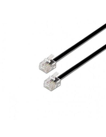 CABLE TELÉFONO RJ11 2M 4 VIAS MACHO-MACHO AISENS