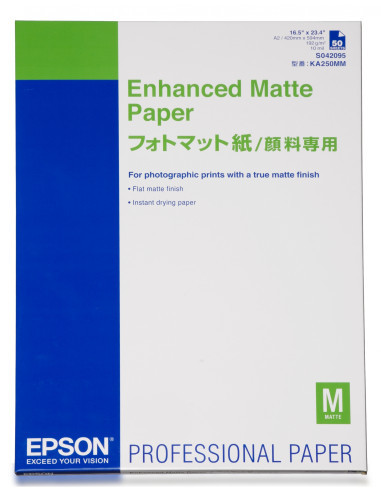 Papel Epson Enhanced Matte Paper, DIN A2, 192 g/m², 50 hojas