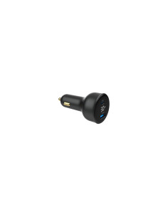 Gembird TA-UC-AC2PD30LCD-CAR-01 cargador de dispositivo móvil Universal Negro Encendedor de cigarrillos Carga rápida Auto 2