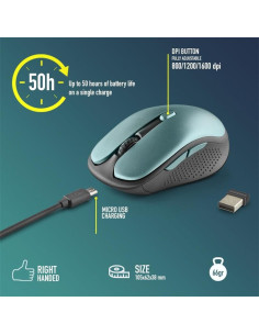 RATON NGS EVO RUST WIRELESS SILENT BLUE 2