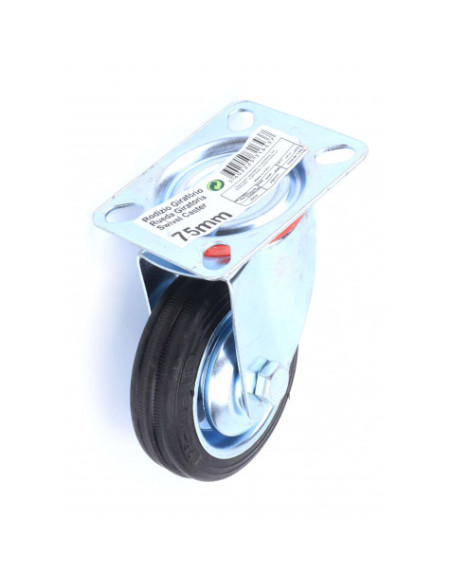 RUEDA GIRATORIA 75MM MADER