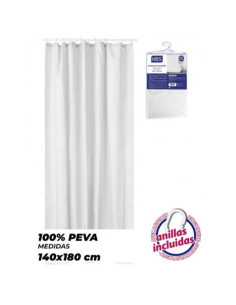 CORTINA DE BAÑO 140X180 BLANCA HBS