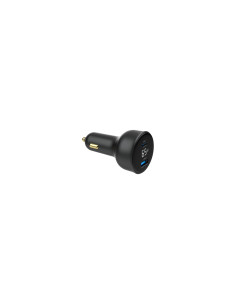 Gembird TA-UC-AC2PD65LCD-CAR-01 cargador de dispositivo móvil Universal Negro Encendedor de cigarrillos Carga rápida Auto 2