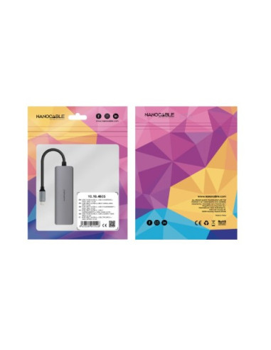 HUB USB-C 5 EN 1 | CONVERSOR USBC 3.1 A 3 X USBA 3.0 + USBC PD 100W +