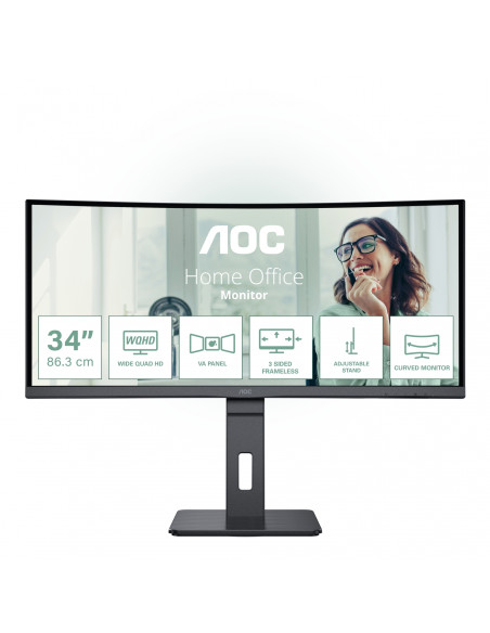 AOC CU34P3CV pantalla para PC 86,4 cm (34") 3440 x 1440 Pixeles