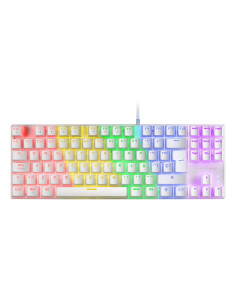 Mars Gaming MK80W teclado Juego USB QWERTY Italiano Blanco