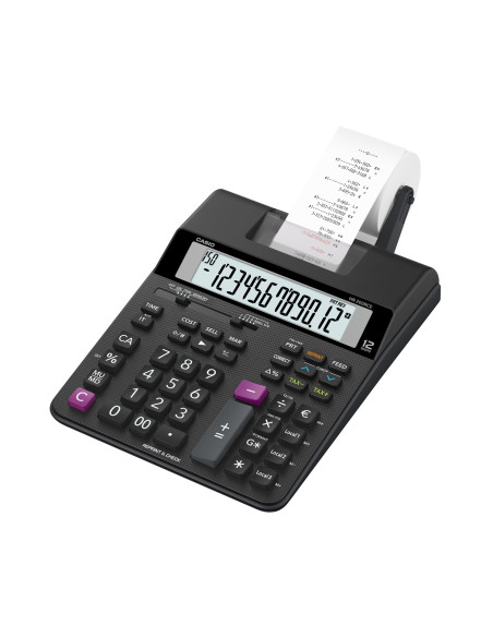 Casio HR-200RCE calculadora Escritorio Calculadora de impresión Negro