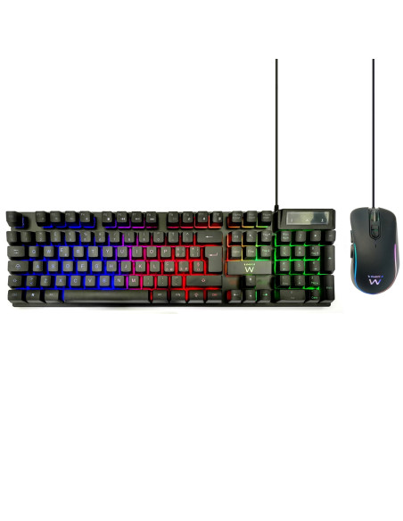 Ewent PL3200 teclado Ratón incluido Juego USB QWERTY Italiano Negro