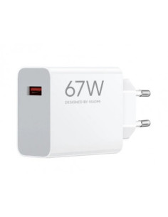 CARGADOR DE PARED 67W HIPERCARGA USB-A BLANCO XIAOMI