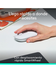 RATON LOGITECH POP MOUSE WIRELESS BLUETOOTH WHITE 2