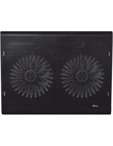 SOPORTE + VENTILADOR NOTEBOOK TRUST HASTA 17.4 BLACK