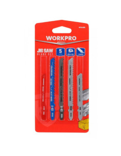 JUEGO 5 HOJAS DE SIERRA PARA CALADORA MADERA Y METAL WORKPRO