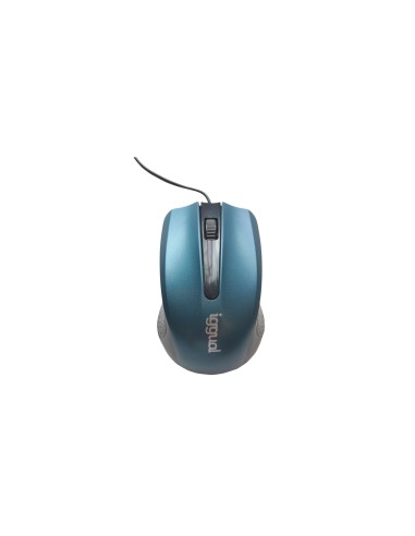 iggual Ratón óptico COM-ERGONOMIC-RL-800DPI azul