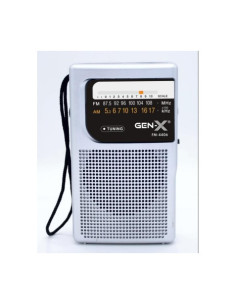 RADIO PORTATIL AM/FM ANALOGICA GRIS FM-4406 GEN-X