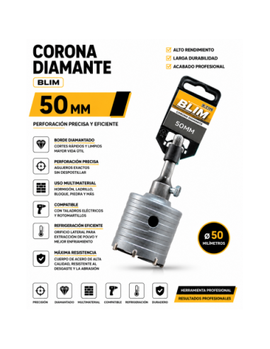 CORONA DIAMANTE 50 MM BLIM
