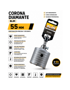 CORONA DIAMANTE 55 MM BLIM