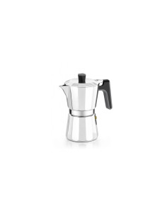 CAFETERA BRA PERFECTA - 9 TAZAS - ALUMINIO - FONDO PARA INDUCCION TOTAL - APTA TODO TIPO COCINAS