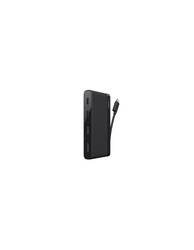 MINI HUB BELKIN USB TIPO-C MACHO A 2X USB TIPO-C HEMBRA 2 USB TIPO-A HEMBRA NEGRO F4U090BTBLK