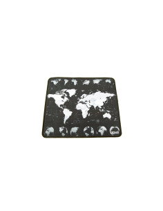 iggual Alfombrilla mapamundi ratón Negro, Blanco