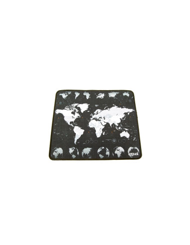 iggual Alfombrilla mapamundi ratón Negro, Blanco