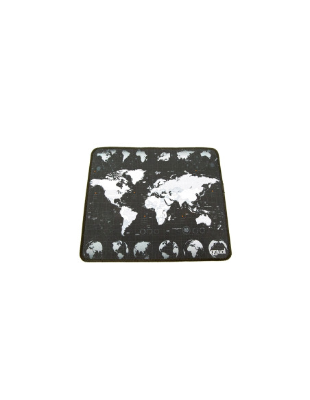 iggual Alfombrilla mapamundi ratón Negro, Blanco