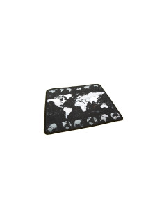 iggual Alfombrilla mapamundi ratón Negro, Blanco 2