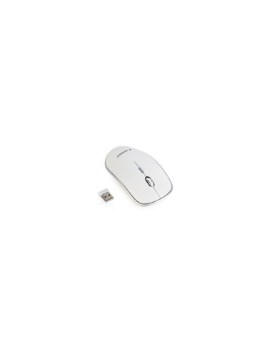 Gembird MUSW-4B-01-W ratón Ambidextro RF inalámbrico Í“ptico 1600 DPI