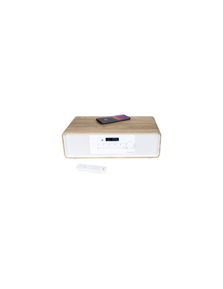 Thomson MIC301IBT sistema de audio para el hogar Microcadena de música para uso doméstico 10 W Blanco, Madera