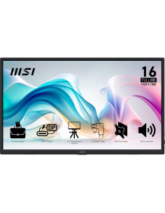 MSI PRO MP165 E6 monitor o TV portátil Monitor portátil Negro 39,6 cm