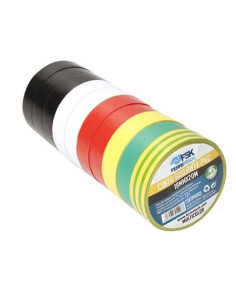 CINTA AISLANTE PVC 19MMX20M MULTICOLOR 10UD FONTASTOCK