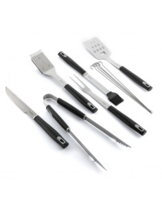 KIT DE 6 UTENSILIOS PARA BARBACOA CON MALETIN