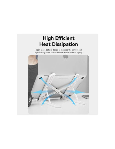 SOPORTE VENTION SOBREMESA PARA NOTEBOOK/TABLET HASTA 17.3 REG.ALTURA WHITE