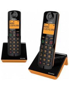 TELÉFONO INALÁMBRICO DUO S280 NEGRO / NARANJA ALCATEL